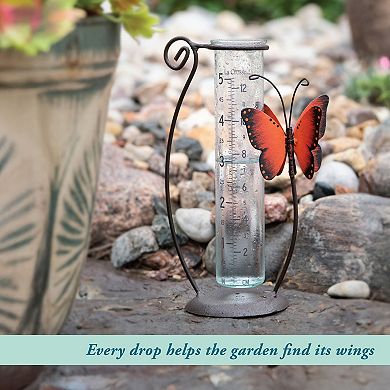 La Crosse Technology 5-Inch Capacity Butterfly Rain Gauge