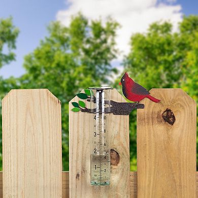 La Crosse Technology 5-Inch Capacity Metal Cardinal Rain Gauge