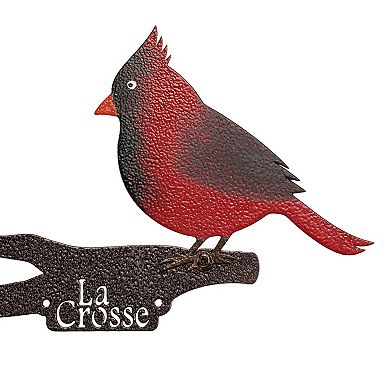 La Crosse Technology 5-Inch Capacity Metal Cardinal Rain Gauge