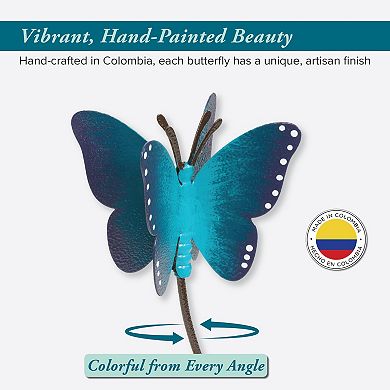 La Crosse Technology 5-Inch Capacity Glass Butterfly Rain Gauge with Ground Rod