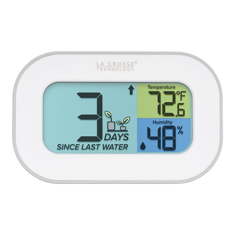 La Crosse Technology Digital Plant Care Watering Timer with Temperature, White