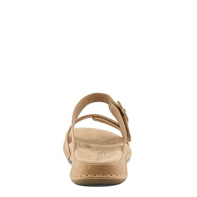 Patrizia Almalei Women's Slip-On Slide Sandals with Buckle Accent