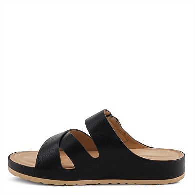 Patrizia Women's Eliza Slip-On Sandals With Buckle Accent