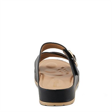 Patrizia Women's Eliza Slip-On Sandals With Buckle Accent