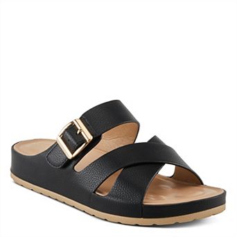 Patrizia Women's Eliza Slip-On Sandals With Buckle Accent