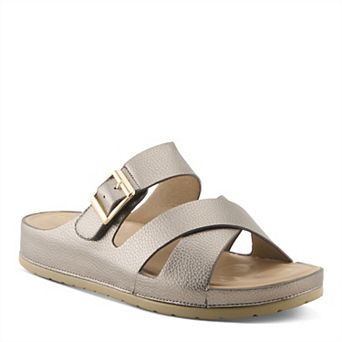 Patrizia Women's Eliza Slip-On Sandals With Buckle Accent