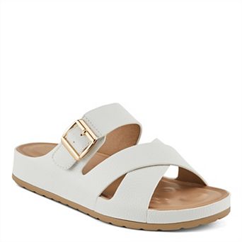 Patrizia Women's Eliza Slip-On Sandals With Buckle Accent