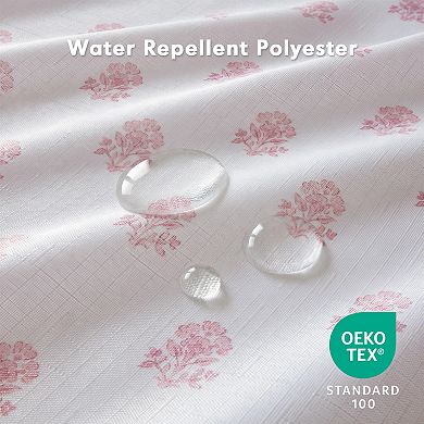 Intelligent Design Savanna Floral Ruffle Shower Curtain with Hooks