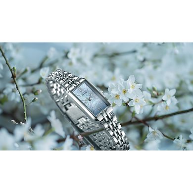 Citizen Women's Eco-Drive Classic Rectangular Stainless Steel Bracelet Watch - EG2691-57D