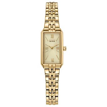Citizen Womens Eco-Drive Classic Gold-Tone Stainless Bracelet Watch - EG2693-51P