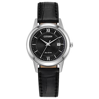 Citizen Women's Classic Stainless Steel Leather Strap Watch - FE1087-01E