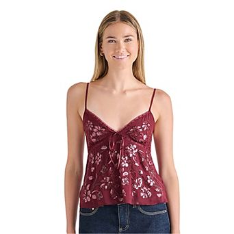 Juniors' madden girl Beaded Camisole