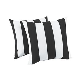 2 Pack Outdoor Throw Pillows, 18x18 Inch Waterproof Patio Cushions for Garden, Porch