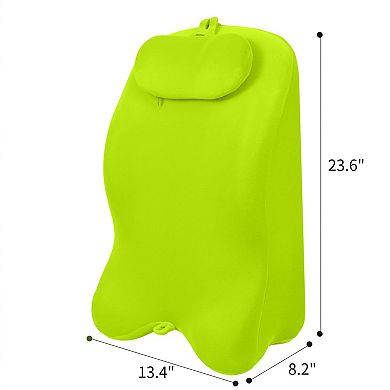 Memory Foam Reading Pillow, Ergonomic Wedge Pillow for Sitting, Sleeping, Lying & Relaxation
