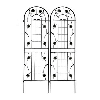 2 Pack Metal Garden Trellis 71" Rustproof Trellis for Climbing Plants Vegetables Flower Support