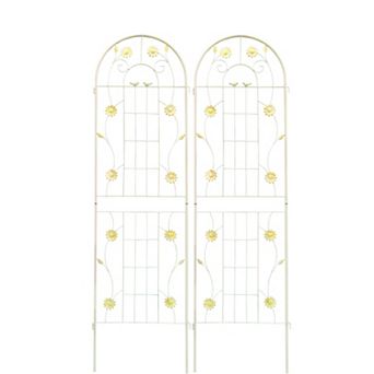 2 Pack Metal Garden Trellis 71" Rustproof Trellis for Climbing Plants Vegetables Flower Support