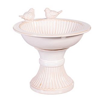 Evergreen Enterprises Ceramic Birdbath Outdoor Decor