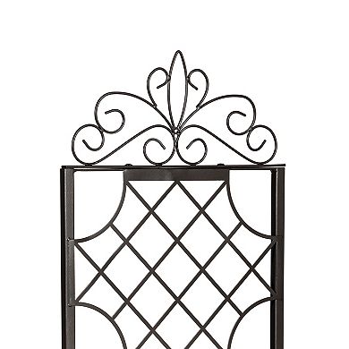 Evergreen Enterprises Metal Grid Trellis & Planter Stand Outdoor Decor