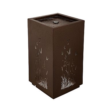 Evergreen Enterprises Lighted Butterfly Fountain Outdoor Decor 12-inch