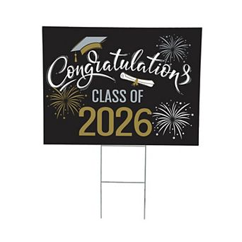 Evergreen Enterprises Congratulations Class of 2026 Yard Sign Outdoor Decor