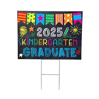 Evergreen Enterprises 2025 Kindergarten Graduation Yard Sign Outdoor Decor
