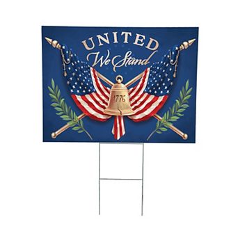 Evergreen United We Stand Yard Sign Outdoor Decor