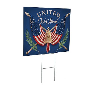 Evergreen United We Stand Yard Sign Outdoor Decor