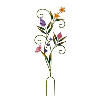 Evergreen Enterprises Spring Blooms Metal Garden Stake Outdoor Decor