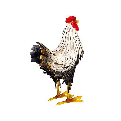 Evergreen Enterprises Hen Metal Garden Statue Outdoor Decor