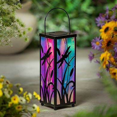 Evergreen Enterprises 11.4-Inch Solar Dragonfly Outdoor Lantern