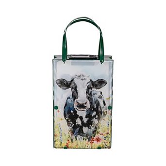 Evergreen Enterprises Cow Bag Shaped Metal & Glass Outdoor Lantern