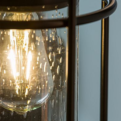 Evergreen Enterprises Solar Metal Lantern With Clear Glass Outdoor Decor