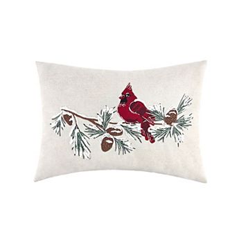 St. Nicholas Square® Cardinal Pine Branch Decorative Throw Pillow