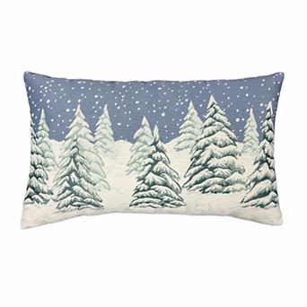 St. Nicholas Square® Winter Trees Tapestry Throw Pillow