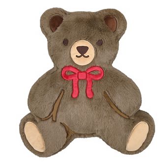 St. Nicholas Square® Shaped Teddy Bear Throw Pillow