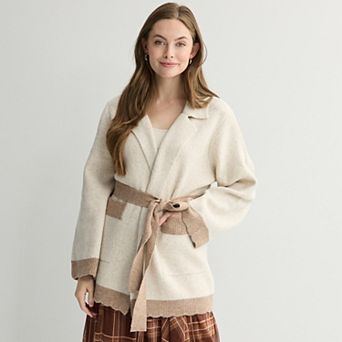 Women's Farmers Market Belted Tunic Cardigan