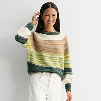 Women's Farmers Market Long Sleeve Pullover Sweater