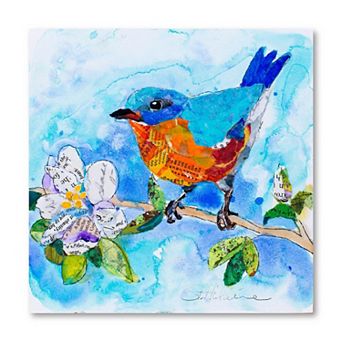 COURTSIDE MARKET Happy Bluebird Canvas Wall Art