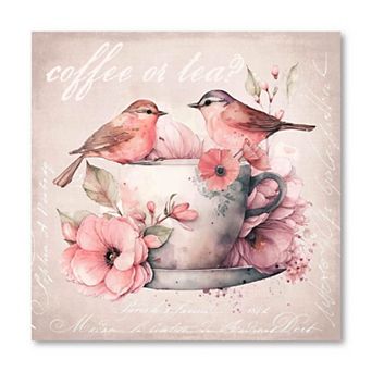 COURTSIDE MARKET Coffee or Tea Canvas Wall Art