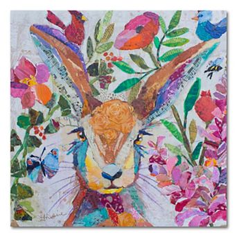 COURTSIDE MARKET Spring Hare Canvas Wall Art