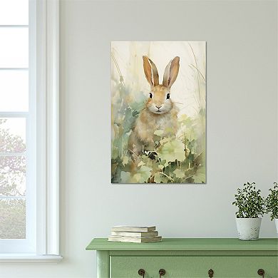 COURTSIDE MARKET Bunny In The Bush II Canvas Wall Art