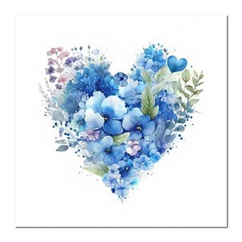 COURTSIDE MARKET Floral Heart III Canvas