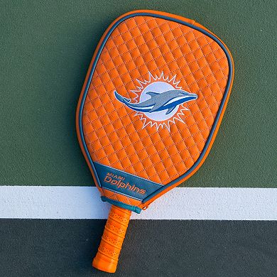 Team Golf Miami Dolphins Quilted Pickleball Paddle Cover