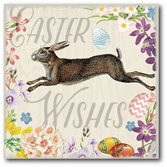 COURTSIDE MARKET Easter Garden II Canvas Wall Art