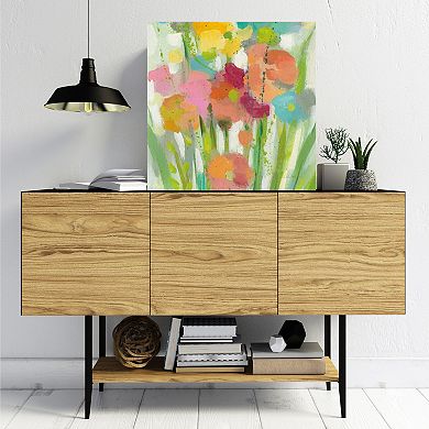 COURTSIDE MARKET Longstem Bouquet II Square II Canvas Wall Art