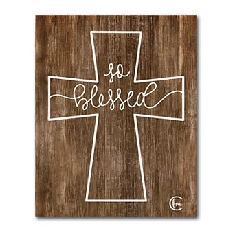 COURTSIDE MARKET Blessed Canvas Wall Art