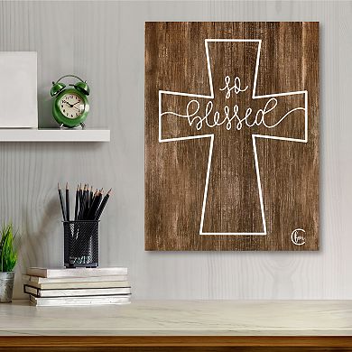 COURTSIDE MARKET Blessed Canvas Wall Art
