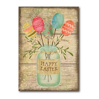 COURTSIDE MARKET Easter Jar Canvas Wall Art