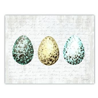 COURTSIDE MARKET Spring Speckled Eggs Canvas Wall Art