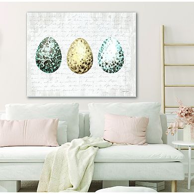 COURTSIDE MARKET Spring Speckled Eggs Canvas Wall Art